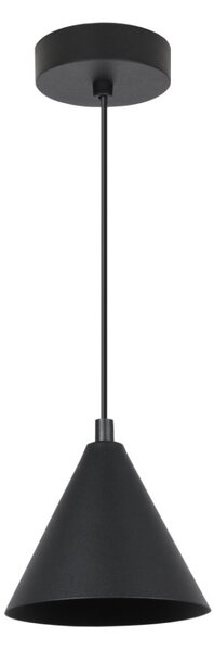 Závěsné svítidlo Soho, 1x černé kovové stínítko, (fi 14cm)