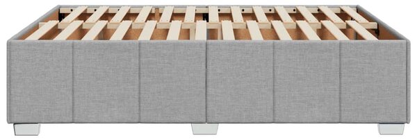 Rám postele bez matrace světle šedý 140 x 190 cm textil 3284832