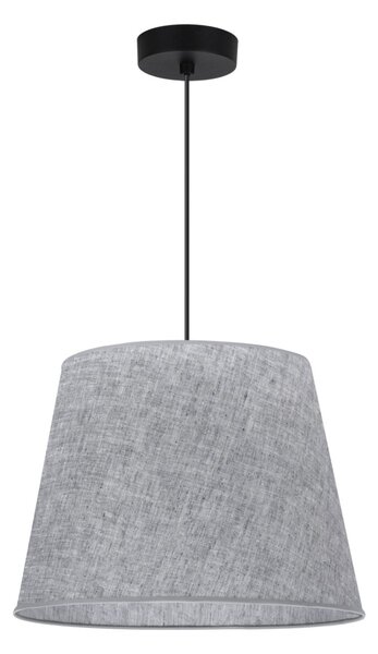 Závěsné svítidlo Len1, 1x šedé textilní stínítko, (fi 38 cm), b