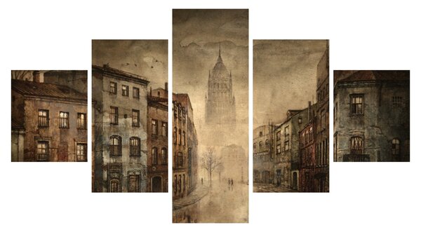Obraz - Malba města (125x70 cm)