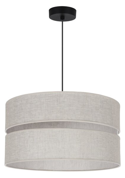Závěsné svítidlo Jen, 1x světle béžové textilní stínítko, (fi 40 cm), b