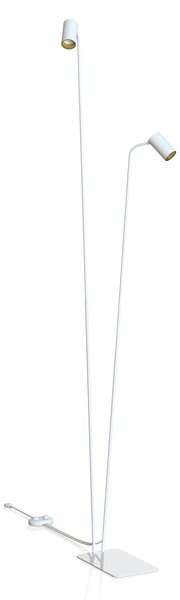 NOWODVORSKI Stojací moderní LED lampa MONO, 2xGU10, 10W, bílá, zlatá 7715