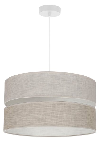 Závěsné svítidlo Jen, 1x béžové/světlobéžové textilní stínítko, (fi 40 cm), w