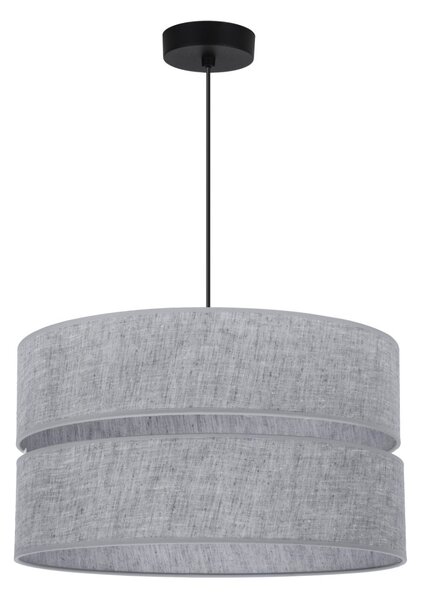 Závěsné svítidlo Jen, 1x šedé textilní stínítko, (fi 40 cm), b