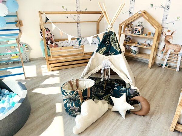 ELIS DESIGN Set teepee stan Opičky varianta: standard