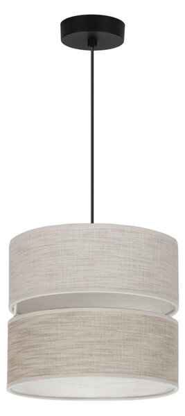 Závěsné svítidlo Jen, 1x béžové/světlobéžové textilní stínítko, (fi 20 cm), b