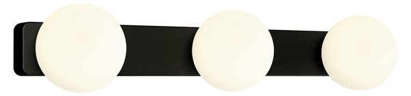 NOWODVORSKI Nástěnné osvětlení do koupelny BRAZOS, 3xG9, 25W, černé, bílé 8056