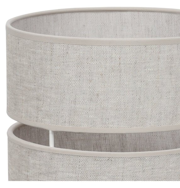 Závěsné svítidlo Jen, 1x světle béžové textilní stínítko, (fi 20 cm), b