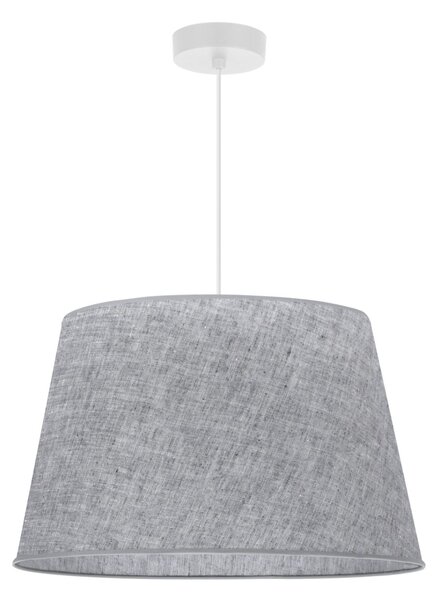 Závěsné svítidlo Len1, 1x šedé textilní stínítko, (fi 44 cm), w