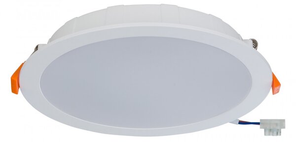 NOWODVORSKI LED podhledové stropní světlo do koupelny CL KOS, 24W, teplá bílá, 22,5cm, kulaté, bílé 8775