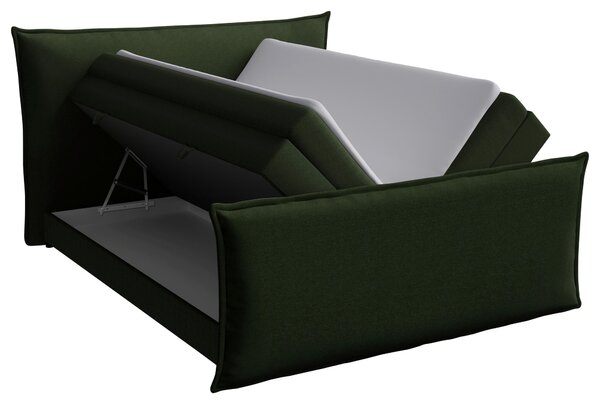 POSTEL BOXSPRING, 160/200 cm, zelená MID.YOU - Postele s úložným prostorem, Online Only