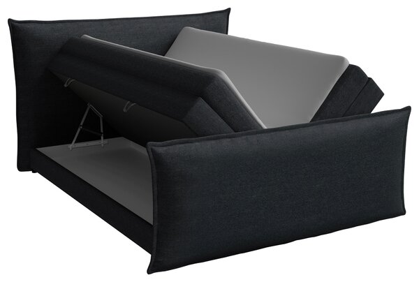 POSTEL BOXSPRING, 160/200 cm, šedá MID.YOU - Postele s úložným prostorem, Online Only