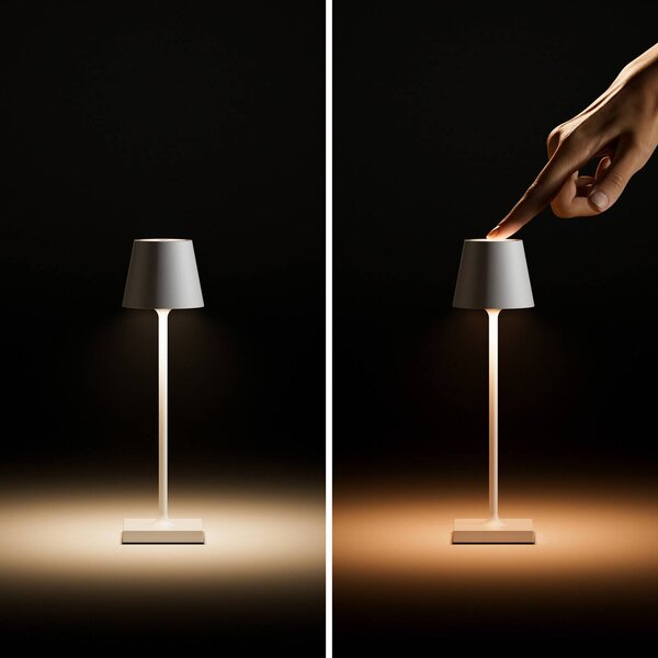 Sigor Nuindie kapesní LED dobíjecí stolní lampa, černá, IP54, stmívatelná, stmívatelný, Černá, Hliník, Moderní