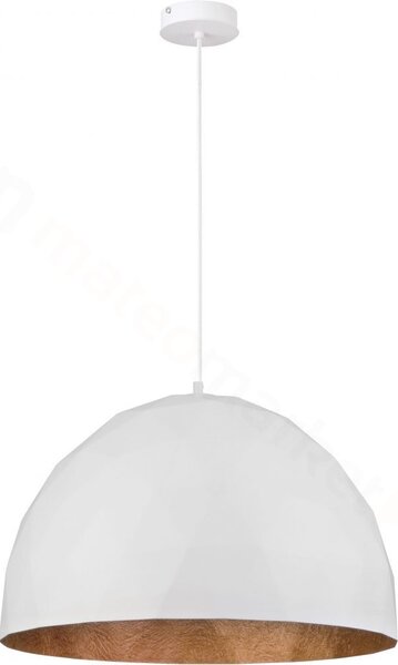 SIGMA Závěsné moderní osvětlení DIAMENT, 1xE27, 60W, 50cm, bílé, měděné 31370