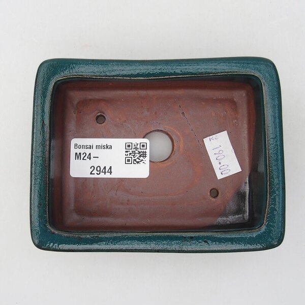E-bonsai Keramická bonsai miska 10 x 8 x 3 cm zelená