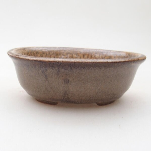 E-bonsai Keramická bonsai miska 10 x 8,5 x 4 cm hnědá