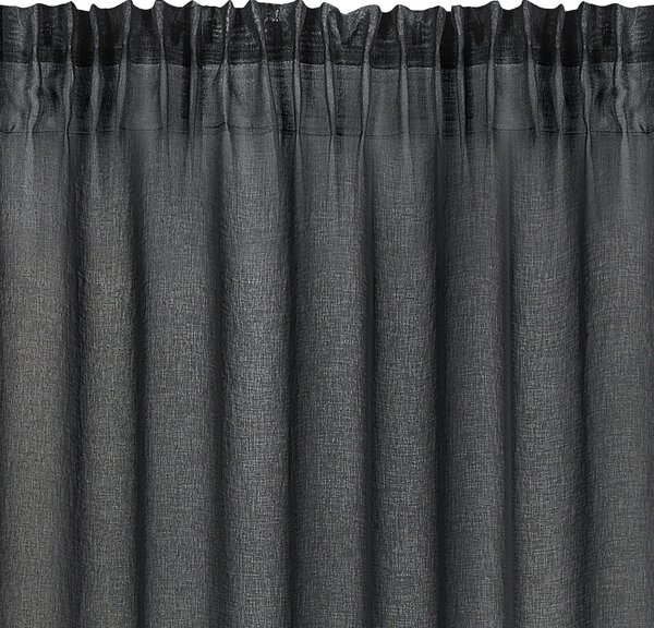 ZÁCLONA NA PÁSCE DOLLY 140X250 CM ČERNÁ