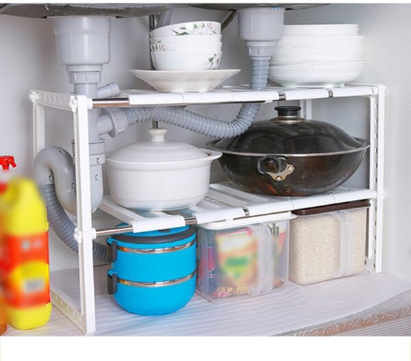 Kuchyňský organizér, pod dřez nastavitelný 40-70cm PORTE