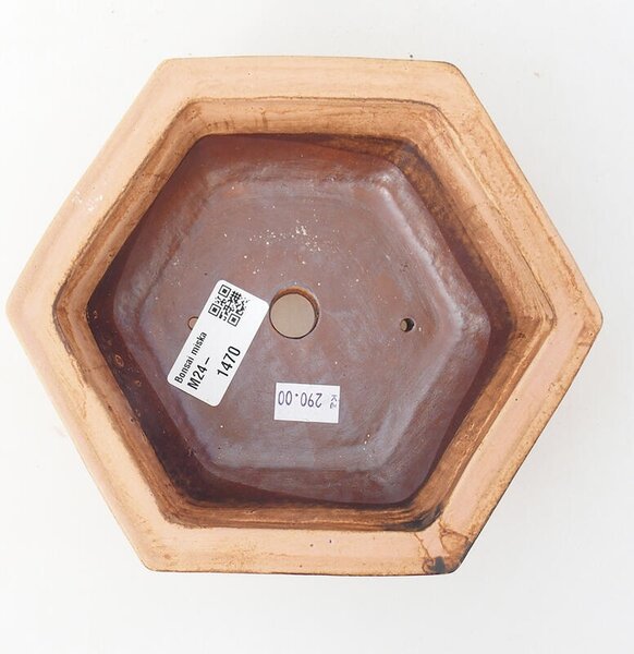 E-bonsai Keramická bonsai miska 17 x 15 x 6 cm růžová