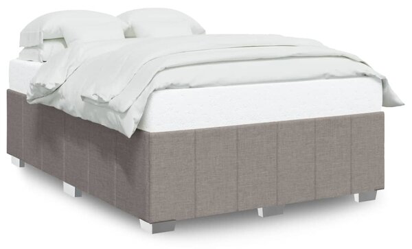 Rám postele bez matrace taupe 140 x 190 cm textil 3284836