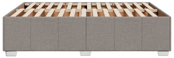 Rám postele bez matrace taupe 140 x 190 cm textil 3284836