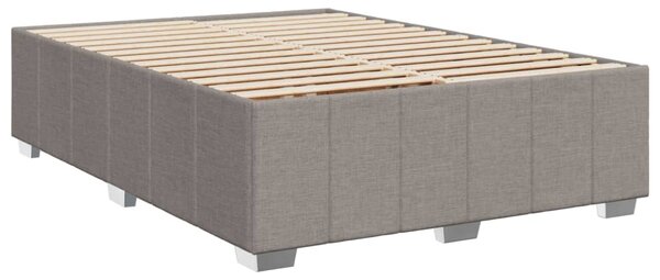 Rám postele bez matrace taupe 140 x 190 cm textil 3284836