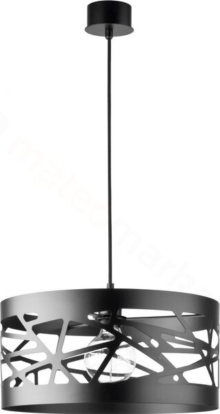 SIGMA Závěsné moderní osvětlení MODUL FREZ, 1xE27, 60W, 39cm, kulaté, černé 31073