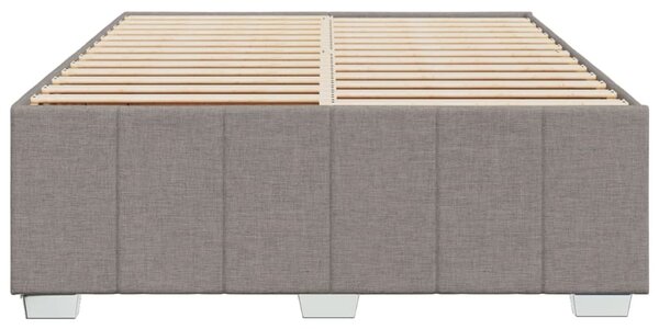 Rám postele bez matrace taupe 140 x 190 cm textil 3284836