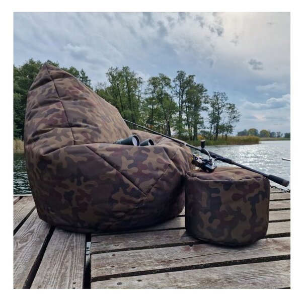SUPPLIES OXFORD CAMO tkaný sedací vak - maskáčová barva