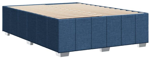 Rám postele bez matrace modrý 140 x 200 cm textil 3284845