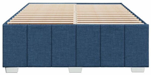 Rám postele bez matrace modrý 140 x 200 cm textil 3284845