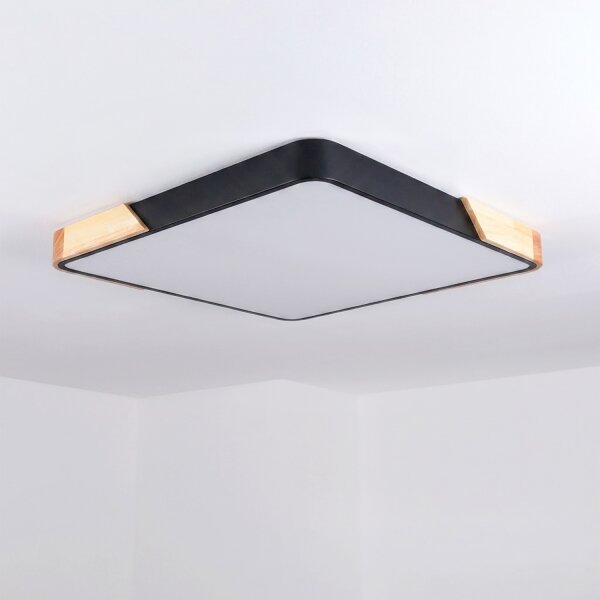 Brilagi - LED Stmívat. svítidlo PILANA LED/60W/230V dub/černá 56x56 cm + DO