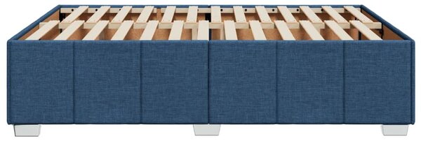 Rám postele bez matrace modrý 140 x 200 cm textil 3284845