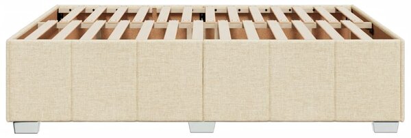Rám postele bez matrace krémový 140 x 200 cm textil 3284844