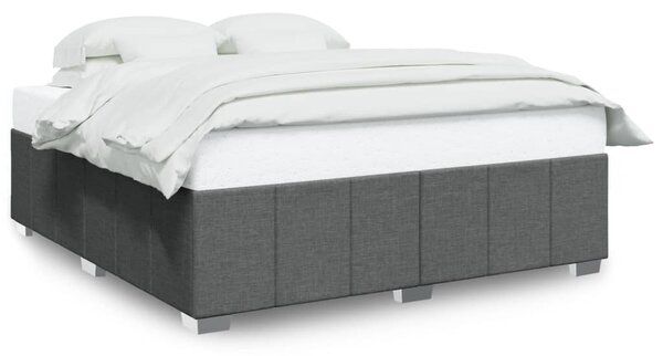 Rám postele bez matrace tmavě šedý 180 x 200 cm textil 3284854