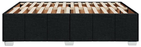 Rám postele bez matrace černý 160 x 200 cm textil 3284848