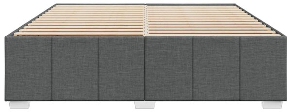 Rám postele bez matrace tmavě šedý 180 x 200 cm textil 3284854
