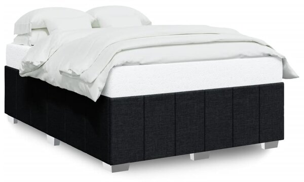 Rám postele bez matrace černý 160 x 200 cm textil 3284848