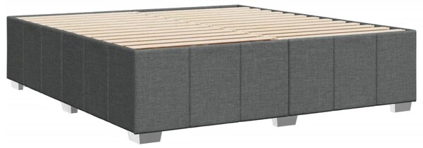 Rám postele bez matrace tmavě šedý 180 x 200 cm textil 3284854
