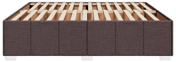 Rám postele bez matrace tmavě hnědý 180 x 200 cm textil 3284856