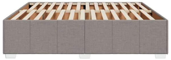 Rám postele bez matrace taupe 180 x 200 cm textil 3284857