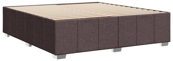 Rám postele bez matrace tmavě hnědý 180 x 200 cm textil 3284856