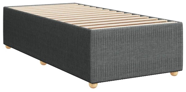 Box spring postel s matrací tmavě šedá 80 x 200 cm textil 3285526