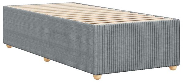 Rám postele bez matrace světle šedá 90 x 190 cm textil 3284900