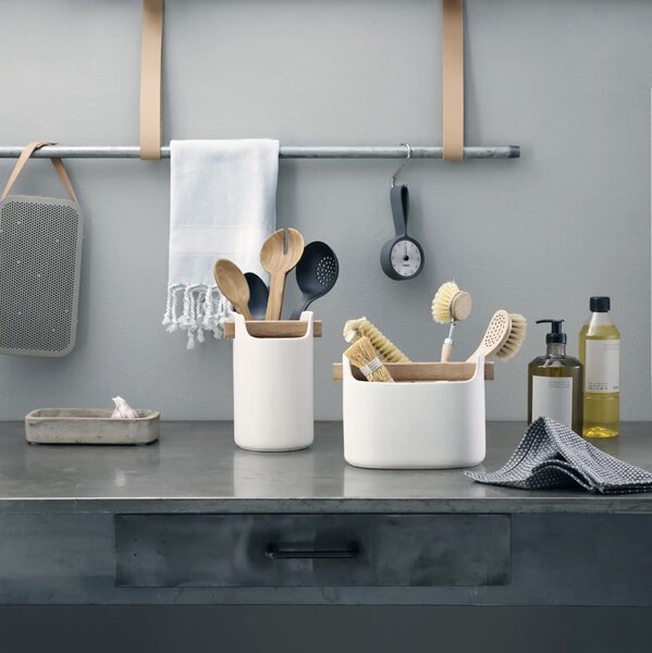 EVA SOLO Stojan na kuchyňské náčiní Toolbox White - 15 cm ESL129