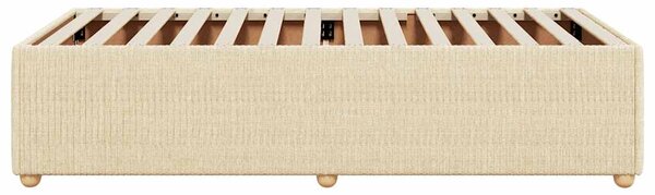 Rám postele bez matrací krémově 80x200 cm textil 3284898
