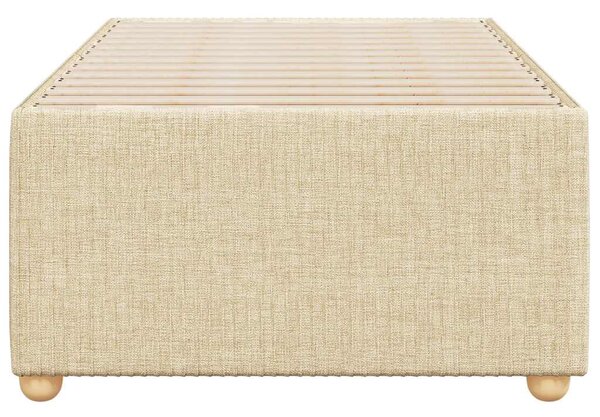 Rám postele bez matrací krémově 80x200 cm textil 3284898