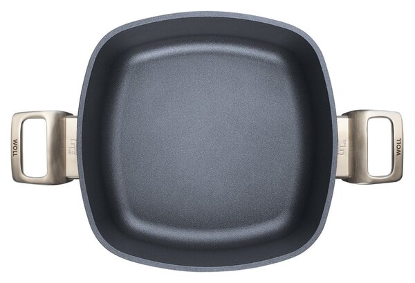 Titanový Kastrol Diamond Lite PRO s nerezovou rukojetí 26 × 26cm na indukci-WOLL