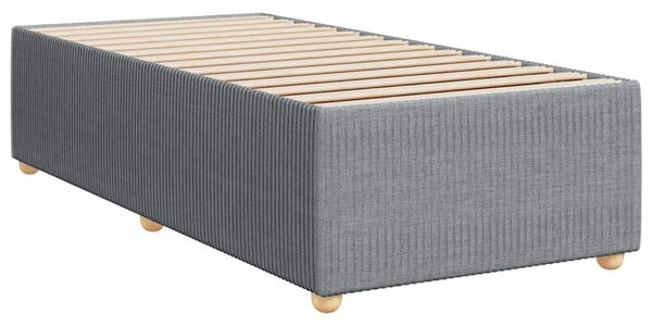 Rám postele bez matrace světle šedá 90 x 190 cm textil 3284900