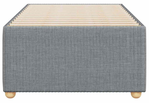 Rám postele bez matrace světle šedá 90 x 190 cm textil 3284900